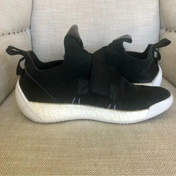 Adidas Harden Vol 2 LS Buckle Sneakers Black and White Size 8 - Picture 13 of 15